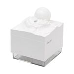 Mini umidificatore Moon Meteorite con luce notturna colorata (bianco)