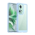 Per OPPO Reno11 Custodia per telefono in TPU ibrido acrilico serie colorata globale (blu)