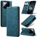 Per Xiaomi 14 CaseMe 013 Custodia per telefono in pelle con vibrazione orizzontale multifunzionale (blu)