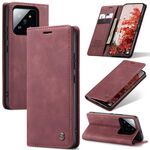 Per Xiaomi 14 Pro CaseMe 013 Custodia per telefono in pelle con vibrazione orizzontale multifunzionale (vino rosso)