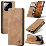 Per Xiaomi 14 Pro CaseMe 013 Custodia per telefono in pelle con vibrazione orizzontale multifunzionale (marrone)