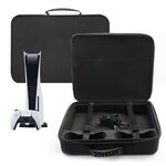 Custodia da trasporto per borsa di stoccaggio EVA per console di gioco PS5 Slim (1959 nera)