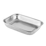 Armadietto per sterilizzazione da cucina Organizzatore per posate Vassoio di drenaggio in acciaio inossidabile per uso domestico, modello: Cestino rettangolare perforato extra large
