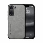 Per vivo iQOO Neo9 Custodia per cellulare con retro in pelle magnetica Skin Feel (grigio chiaro)
