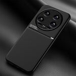 Per Xiaomi 14 Custodia per telefono Ultra Classic Tilt Strip Grain magnetica antiurto per PC + TPU (nera)