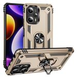 Per Xiaomi Poco F5 5G / Redmi Note 12 Turbo 5G Custodia in TPU antiurto + PC con supporto (Oro)