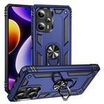 Per Xiaomi Poco F5 5G / Redmi Note 12 Turbo 5G TPU antiurto + custodia per PC con supporto (blu)