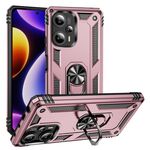 Per Xiaomi Poco F5 5G / Redmi Note 12 Turbo 5G Custodia in TPU antiurto + PC con supporto (oro rosa)