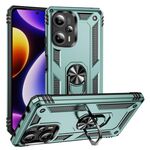 Per Xiaomi Poco F5 5G / Redmi Note 12 Turbo 5G Custodia in TPU antiurto + PC con supporto (verde scuro)
