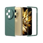 Per OPPO Find N3 PC Custodia per telefono antiurto con vernice diamantata con texture smerigliata (verde scuro)