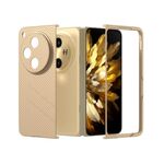 Per OPPO Find N3 PC Custodia per telefono antiurto con vernice diamantata con texture smerigliata (Oro)