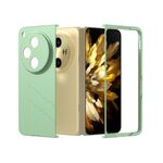 Per OPPO Find N3 PC Custodia per telefono antiurto con vernice diamantata con texture smerigliata (verde chiaro)