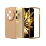 Per OPPO Find N3 PC Custodia per telefono antiurto con vernice diamantata con texture smerigliata (marrone)
