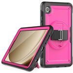 Custodia per tablet con supporto per giradischi a nido d'ape per Samsung Galaxy Tab A9 (rosa rosso)
