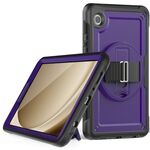 Custodia per tablet con supporto per giradischi a nido d'ape per Samsung Galaxy Tab A9 (viola)