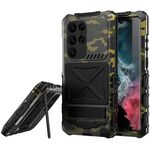 Per Samsung Galaxy S24 Ultra 5G R-JUST Life Custodia impermeabile antipolvere antiurto (mimetica)