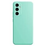 Per Samsung Galaxy S24+ 5G Custodia per telefono in silicone liquido imitazione (ciano chiaro)