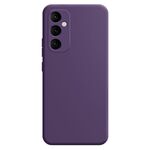 Per Samsung Galaxy S24+ 5G Custodia per telefono in silicone liquido imitazione (viola scuro)