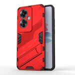 Per OPPO Reno11 F 5G Global Punk Armor 2 in 1 PC + custodia per telefono in TPU con supporto (rosso)