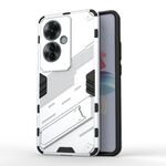Per OPPO Reno11 F 5G Global Punk Armor 2 in 1 PC + custodia per telefono in TPU con supporto (bianco)