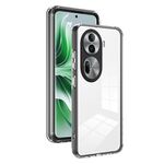 Per OPPO Reno11 Pro Global 3 in 1 Custodia per telefono con cornice per PC trasparente in TPU a colori (nera)