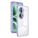 Per OPPO Reno11 Pro Global 3 in 1 Custodia per telefono con cornice per PC trasparente in TPU a colori (viola)