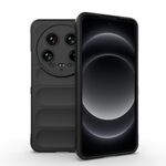 Per Xiaomi 14 Ultra Magic Shield TPU + custodia per telefono in flanella (nera)