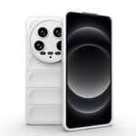 Per Xiaomi 14 Ultra Magic Shield TPU + custodia per telefono in flanella (bianca)