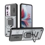 Per OPPO Reno11 F 5G Global Sliding Camshield TPU + Custodia per telefono antiurto per PC con supporto (grigio)
