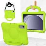 Per Samsung Galaxy Tab A9+ 10.95 2023 Custodia per tablet antiurto in EVA a forma di calcio (verde erba)
