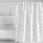 Tenda da doccia impermeabile antimuffa ispessita da 100x180 cm Tenda da bagno semplice per hotel con ganci (marmo)