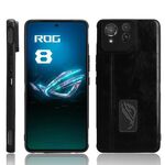 Per Asus ROG Phone 8/ROG Phone 8 Pro Cow Pattern Sewing Skin PC + PU + Custodia per telefono TPU (Nero)