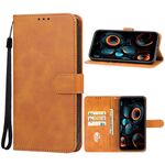 Custodia in pelle per telefono Ulefone Power Armor 16S (marrone)