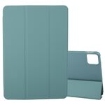Custodia per tablet in pelle di silicone ripiegabile per Xiaomi Pad 6S Pro 12.4 (verde scuro)