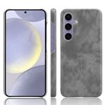 Per Samsung Galaxy S24+ 5G Custodia per telefono con cover posteriore con texture Litchi (grigio)