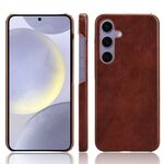 Per Samsung Galaxy S24 5G Litchi Texture Cover posteriore Custodia per telefono (marrone)