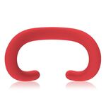 Per Apple Vision Pro Maschera per gli occhi in silicone Custodia in silicone sostituibile antipolvere e resistente al sudore(Rosso)