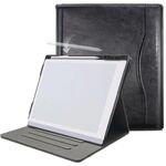 Custodia per tablet in carta ReMarkable 2 da 10,3 pollici 2020 con supporto girevole a 360 gradi con portapenne (nero)