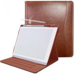 Custodia per tablet in carta ReMarkable 2 da 10,3 pollici 2020 con supporto girevole a 360 gradi con portamatite (marrone)