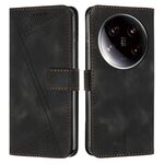 Per Xiaomi 14 Custodia per telefono in pelle Triangolo Ultra Dream con cordino (Nero)