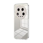 Per Xiaomi 14 Custodia per telefono con foro fine con placcatura ultra trasparente (trasparente)