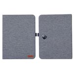 Custodia per tablet in pelle e tessuto OPPO Pad Neo 11.4 (blu)
