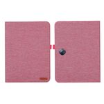Custodia per tablet in pelle e tessuto OPPO Pad Neo 11.4 (rosa)