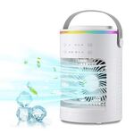 CF-516 Ventola di raffreddamento con umidificazione spray regolabile per desktop temporizzato USB domestico (bianco)