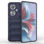 Per OPPO Reno 11 F 5G Global Magic Shield TPU + custodia per telefono in flanella (blu scuro)