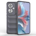 Per OPPO Reno 11 F 5G Global Magic Shield TPU + custodia per telefono in flanella (grigio scuro)