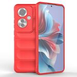 Per OPPO Reno11 F 5G Global Magic Shield TPU + custodia per telefono in flanella (rossa)