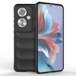Per OPPO Reno11 F 5G Global Magic Shield TPU + custodia per telefono in flanella (nera)