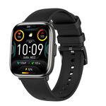 Smartwatch impermeabile IP68 HD12 da 1,75 pollici, supporta il monitoraggio dell'ossigeno nel sangue (nero)