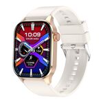 T98 Smart Watch da chiamata Bluetooth impermeabile IP68 da 2,04 pollici, supporta il monitoraggio dell'ossigeno nel sangue (Beige)